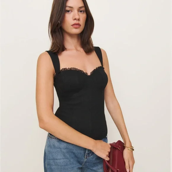 Reformation | Tops | Reformation Alisa Top In Black New